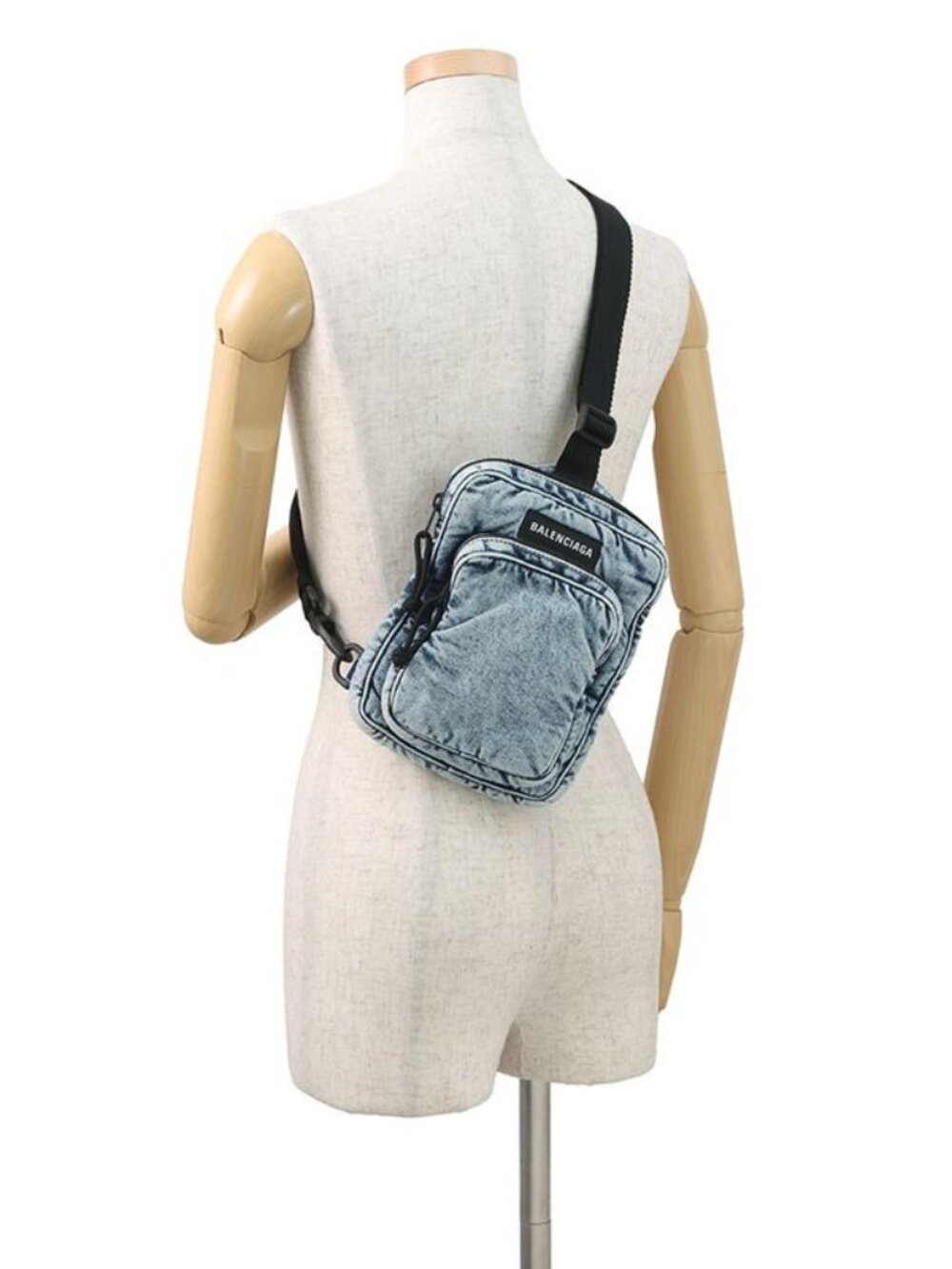 Balenciaga Belt Bag Crossbody Puffy Denim - Picture 5 of 10